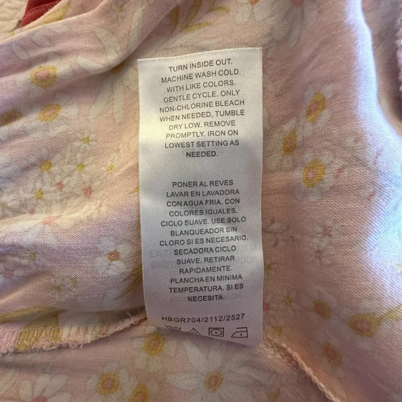 Toddler Girl's 4T Tahari Floral Romper Peach Pink Summer Cute Ruffles - Picture 8 of 8